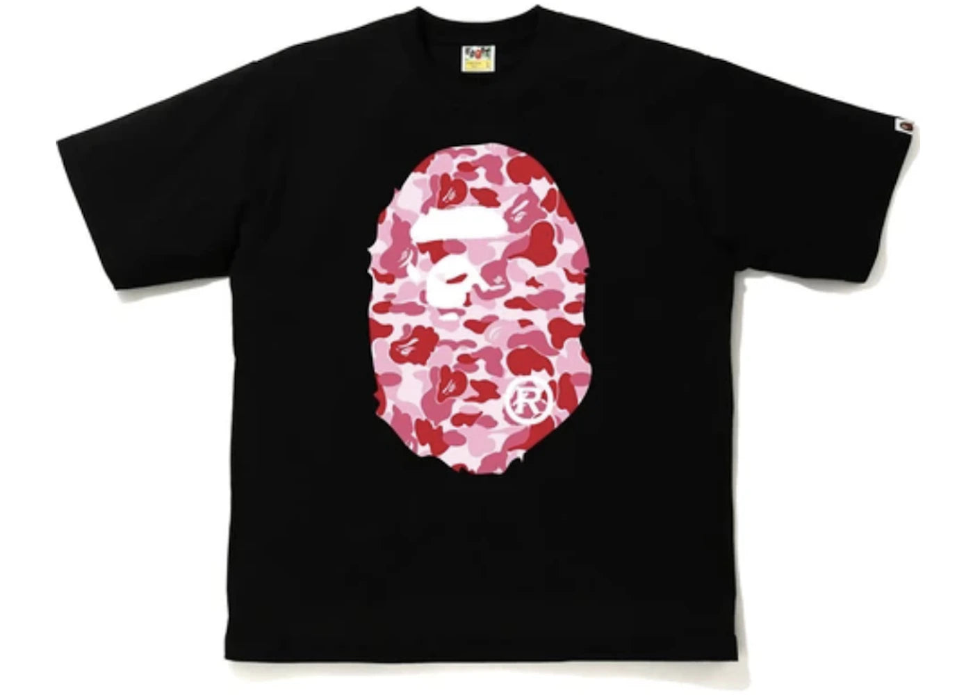 BAPE ABC Camo Big Ape Head Relaxed Tee Black/Pink