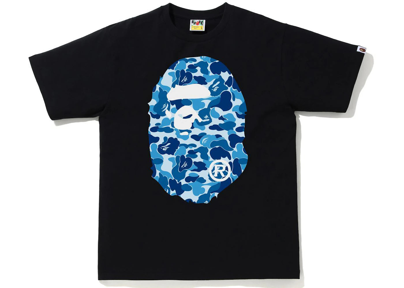BAPE ABC Camo Big Ape Tee Black/Blue