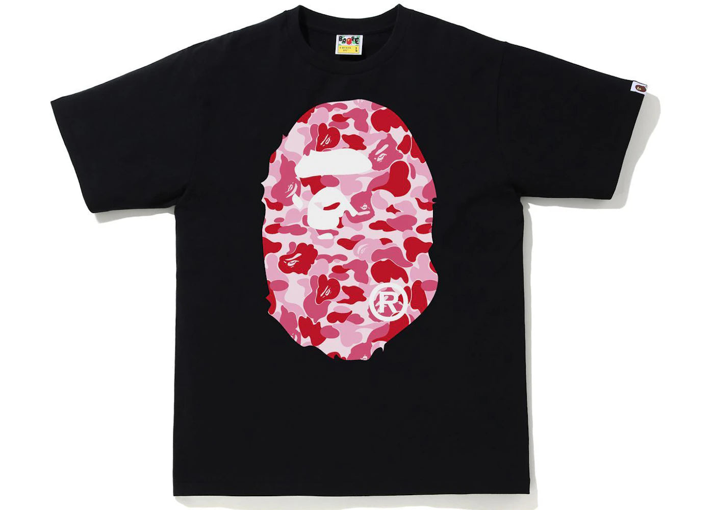 BAPE ABC Camo Big Ape Tee Black/Pink