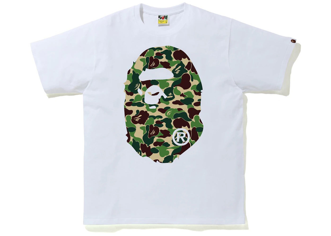 BAPE ABC Camo Big Ape Tee White/Green
