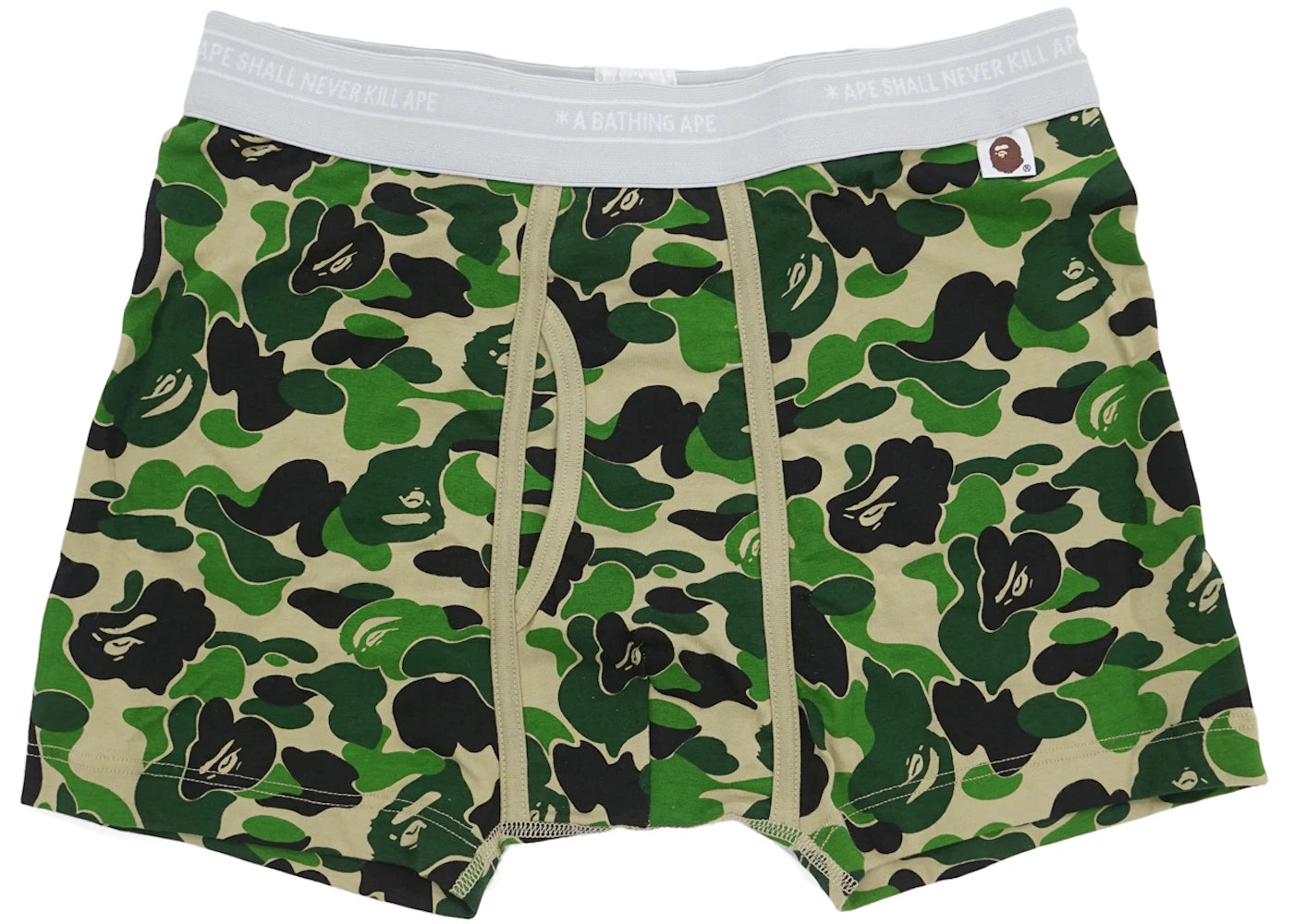 BAPE ABC Camo Boxer Trunks Green