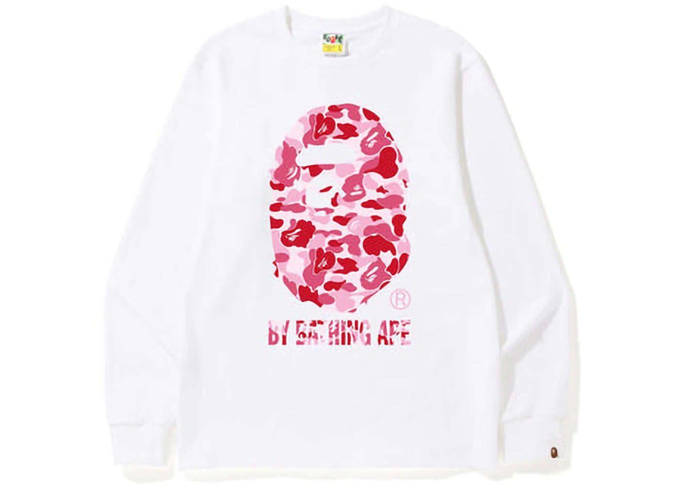 BAPE ABC Camo By Bathing Ape L/S Tee (FW22) White Pink