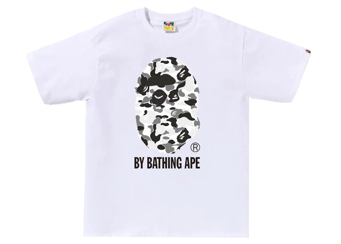 BAPE ABC Camo By Bathing Ape Tee White/Black