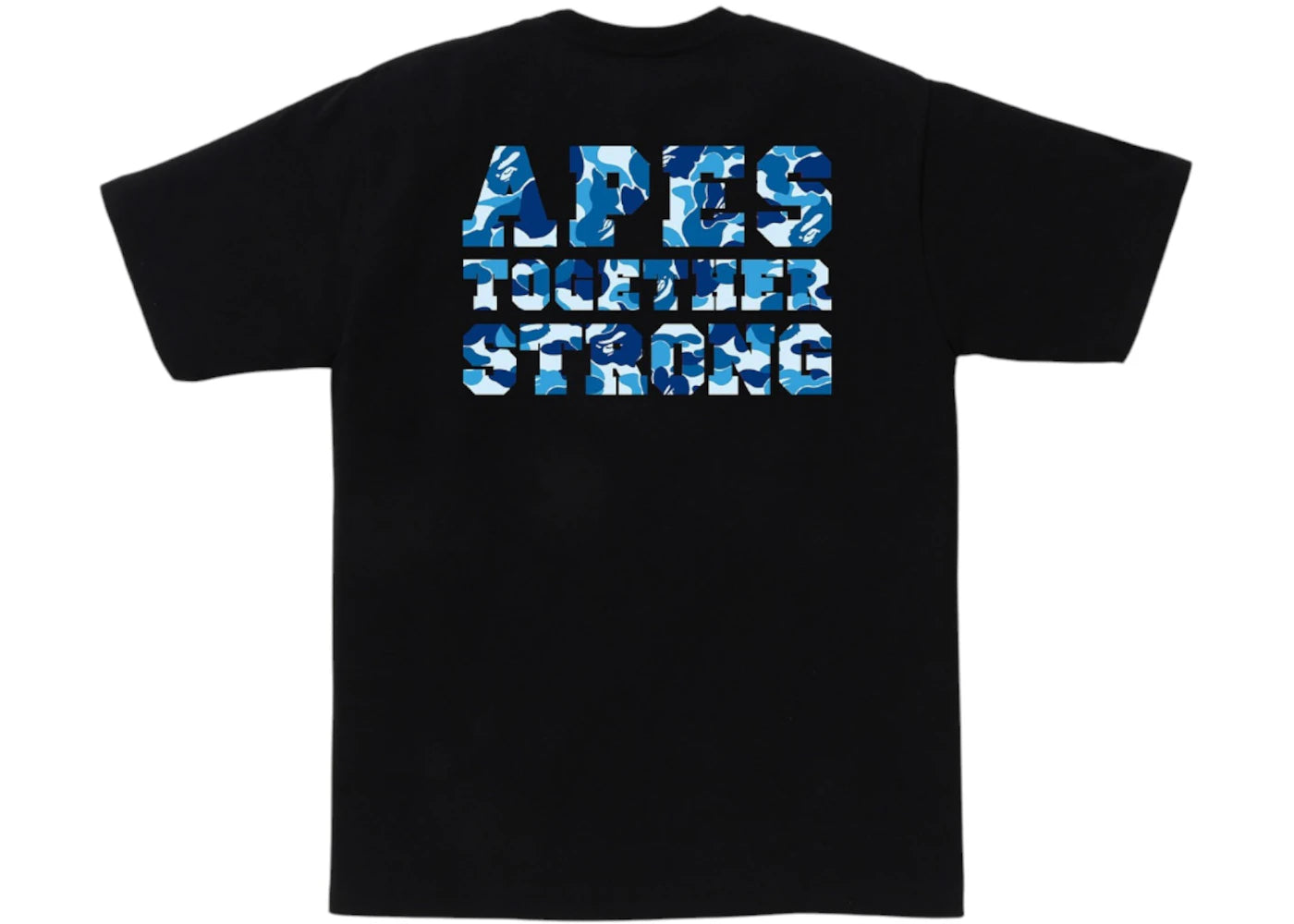BAPE ABC Camo College ATS Tee Black/Blue