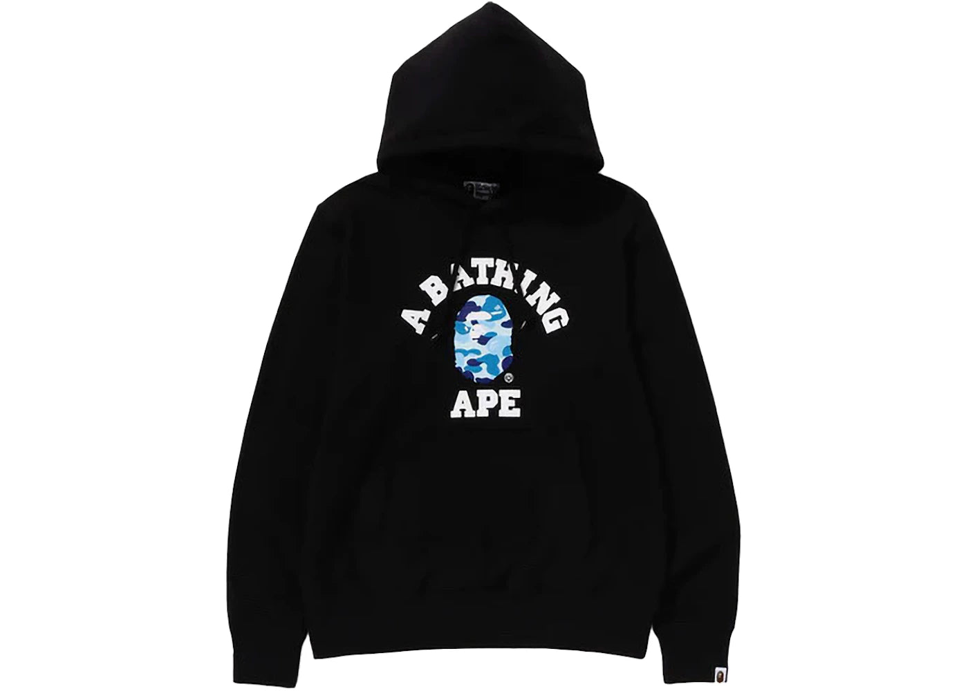 BAPE ABC Camo College Organic Cotton Pullover Hoodie Black/Blue