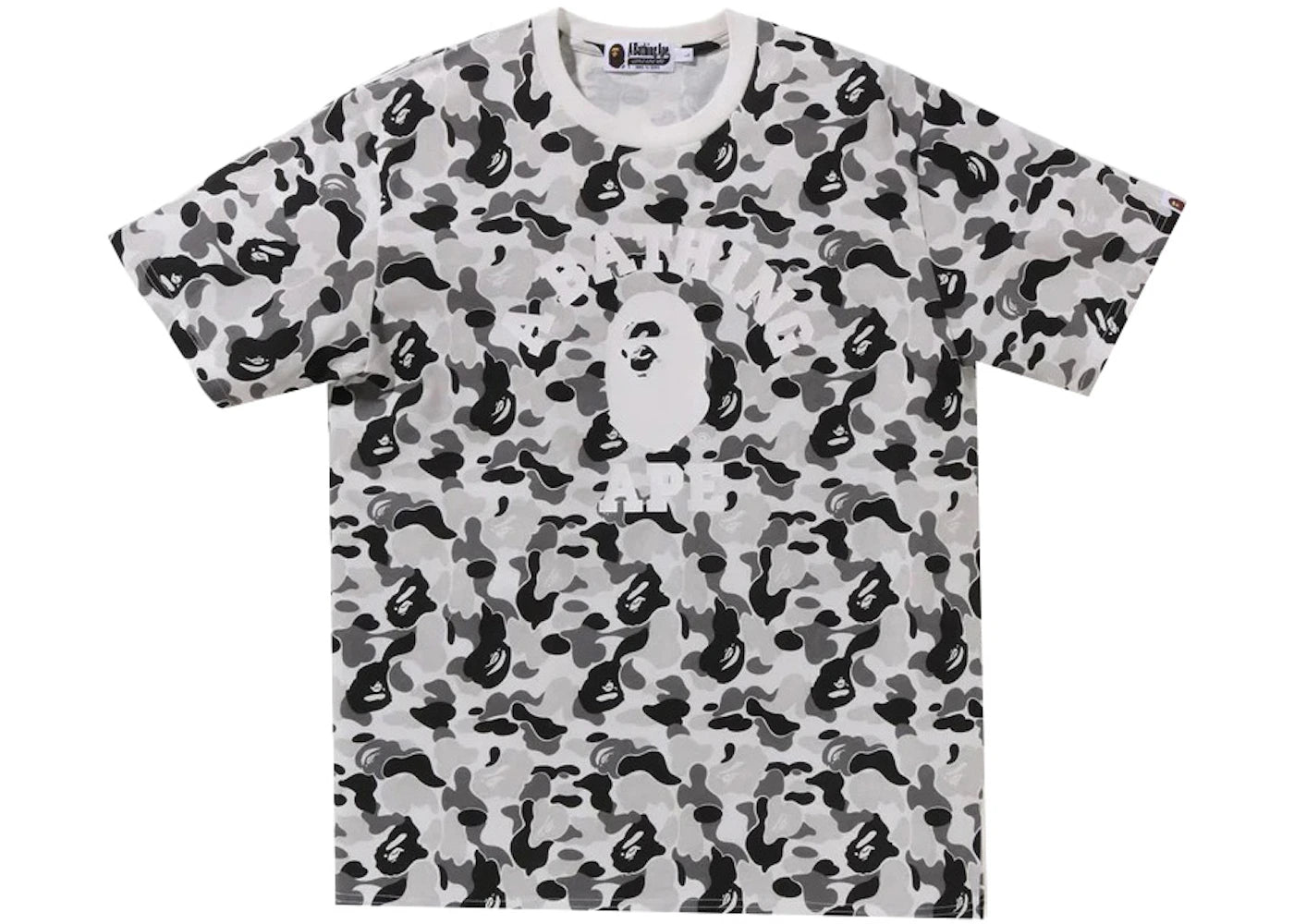 BAPE ABC Camo College Tee Grey