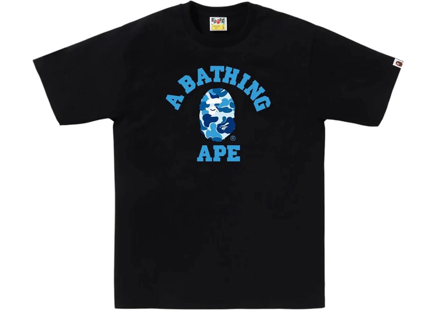 BAPE ABC Camo College Tee (SS25) Black/Blue