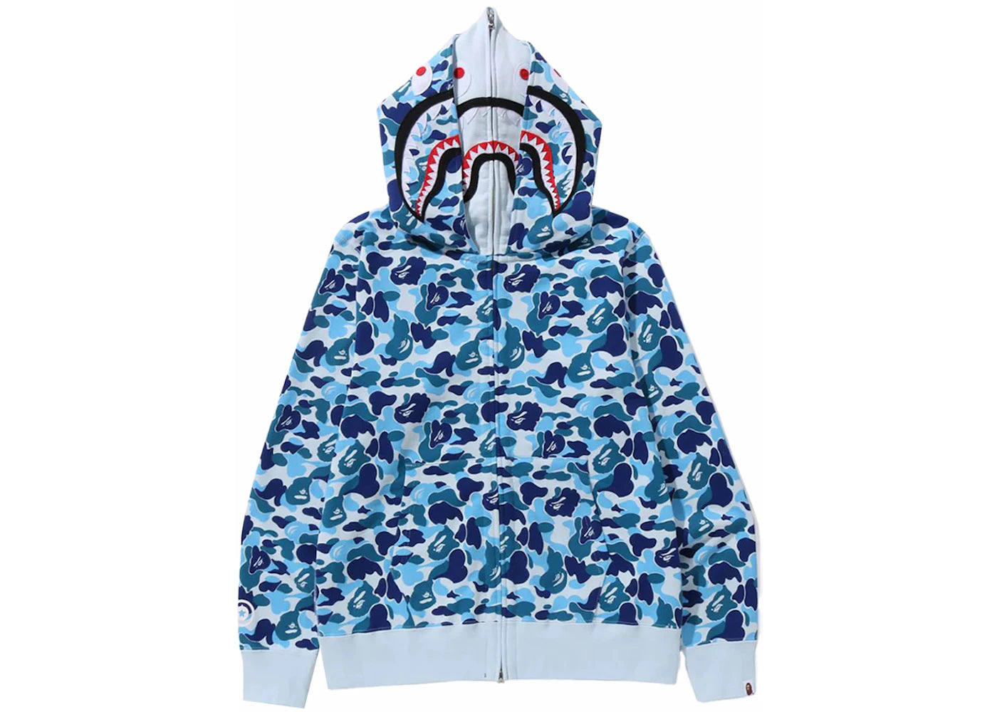 BAPE ABC Camo Double Shark Full Zip Hoodie (FW23) Blue
