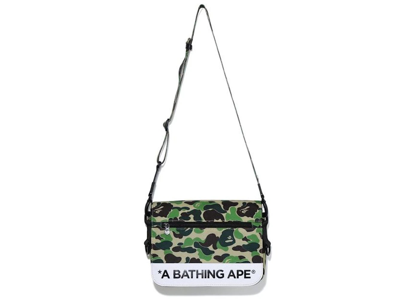 BAPE ABC Camo Double Strap Bag Green