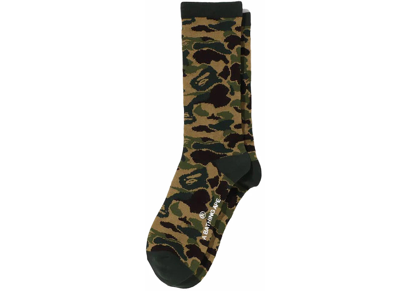 BAPE ABC Camo Jacquard Socks Green