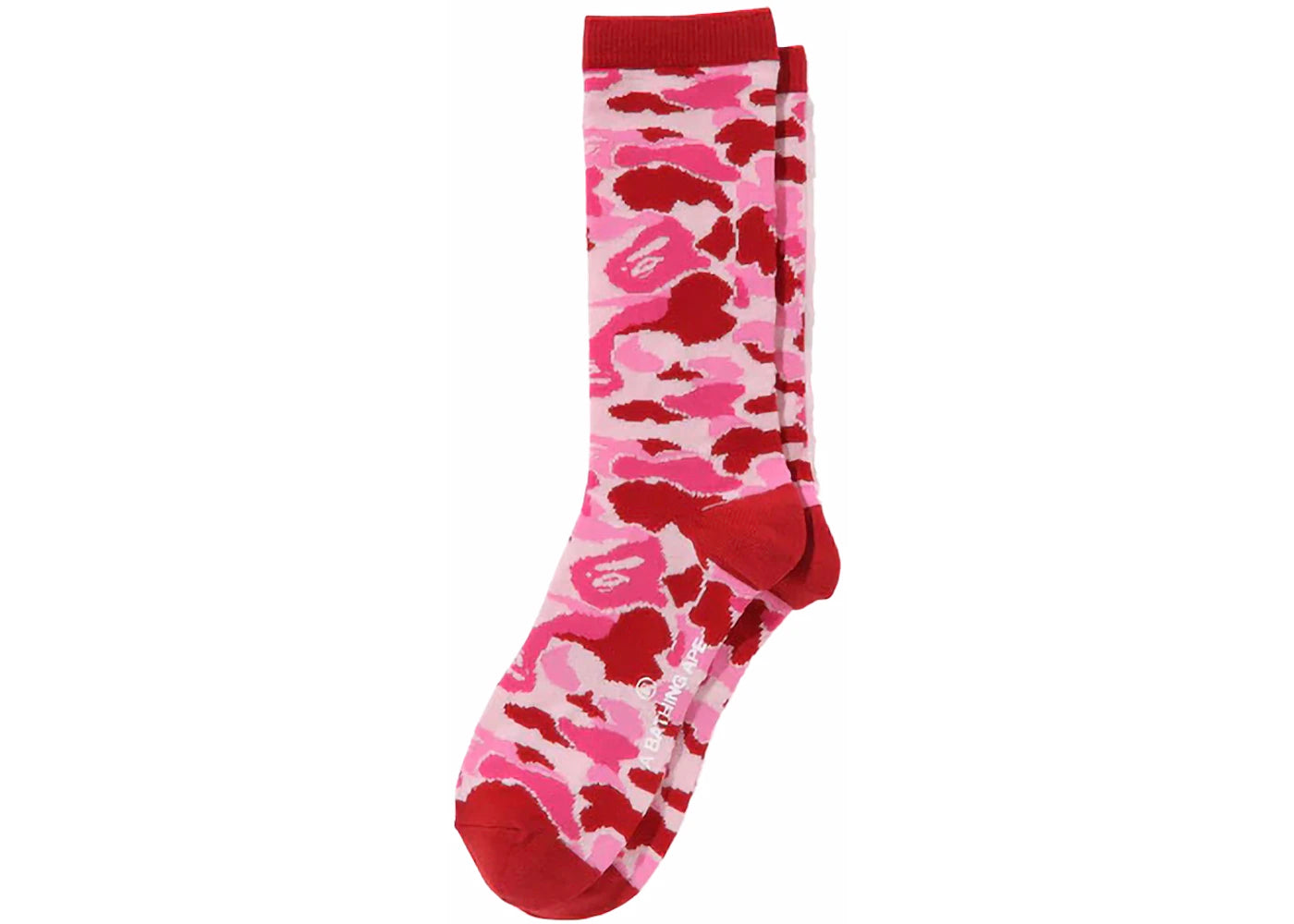 BAPE ABC Camo Jacquard Socks Pink
