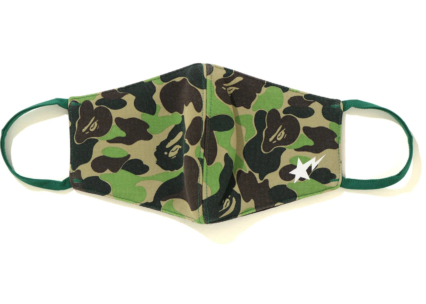 BAPE ABC Camo Mask (Bapesta) Green