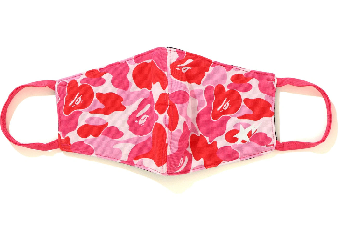 BAPE ABC Camo Mask (Bapesta) Pink