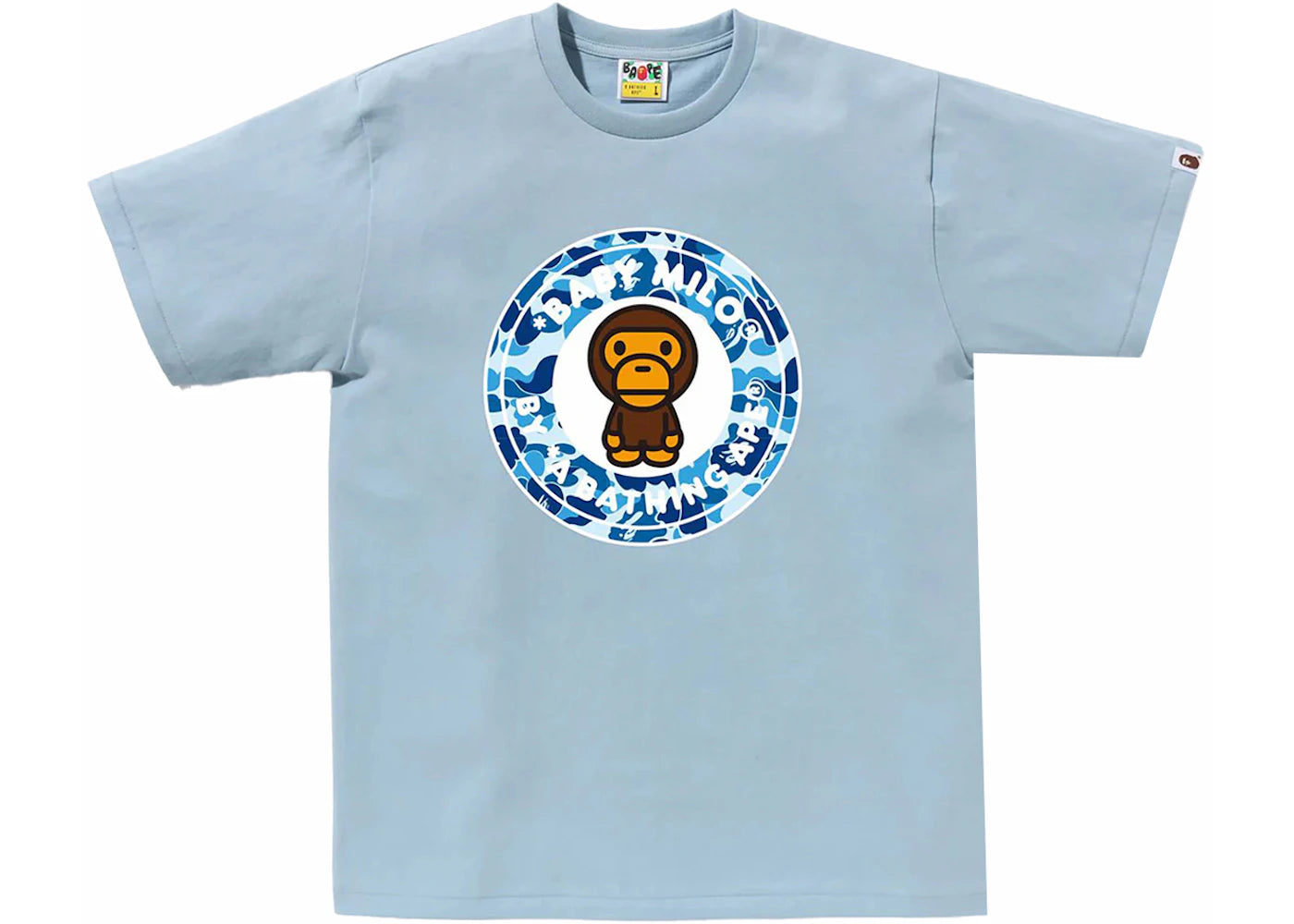 BAPE ABC Camo Milo Busy Works Tee Sax/Blue