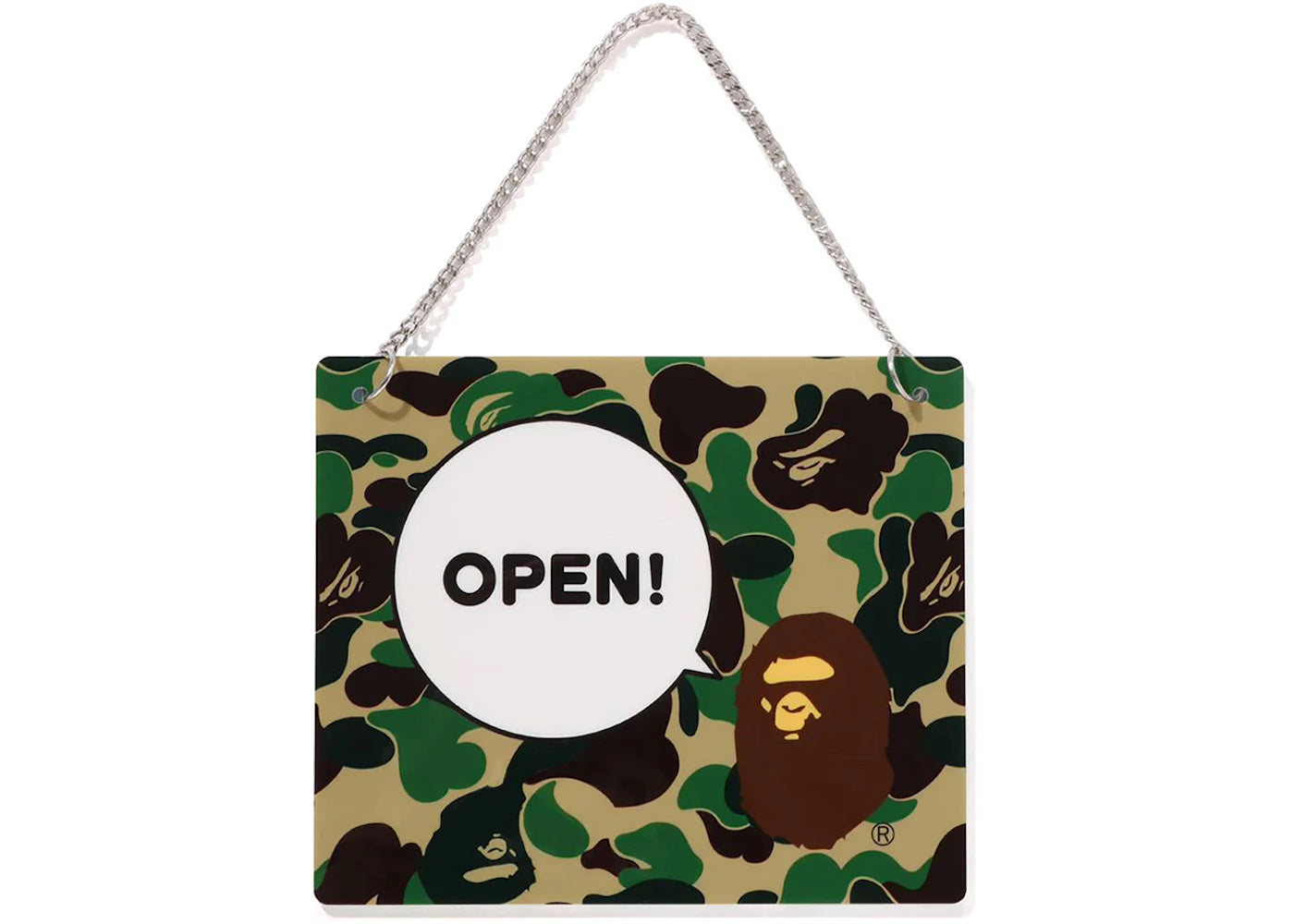 BAPE ABC Camo Open/Closed Signboard Multicolor