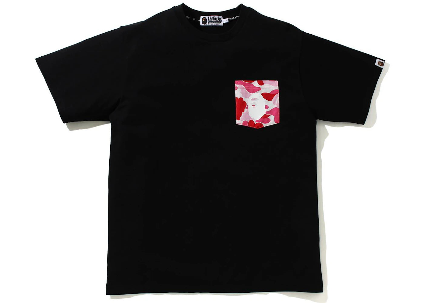 BAPE ABC Camo Pocket Tee Black/Pink