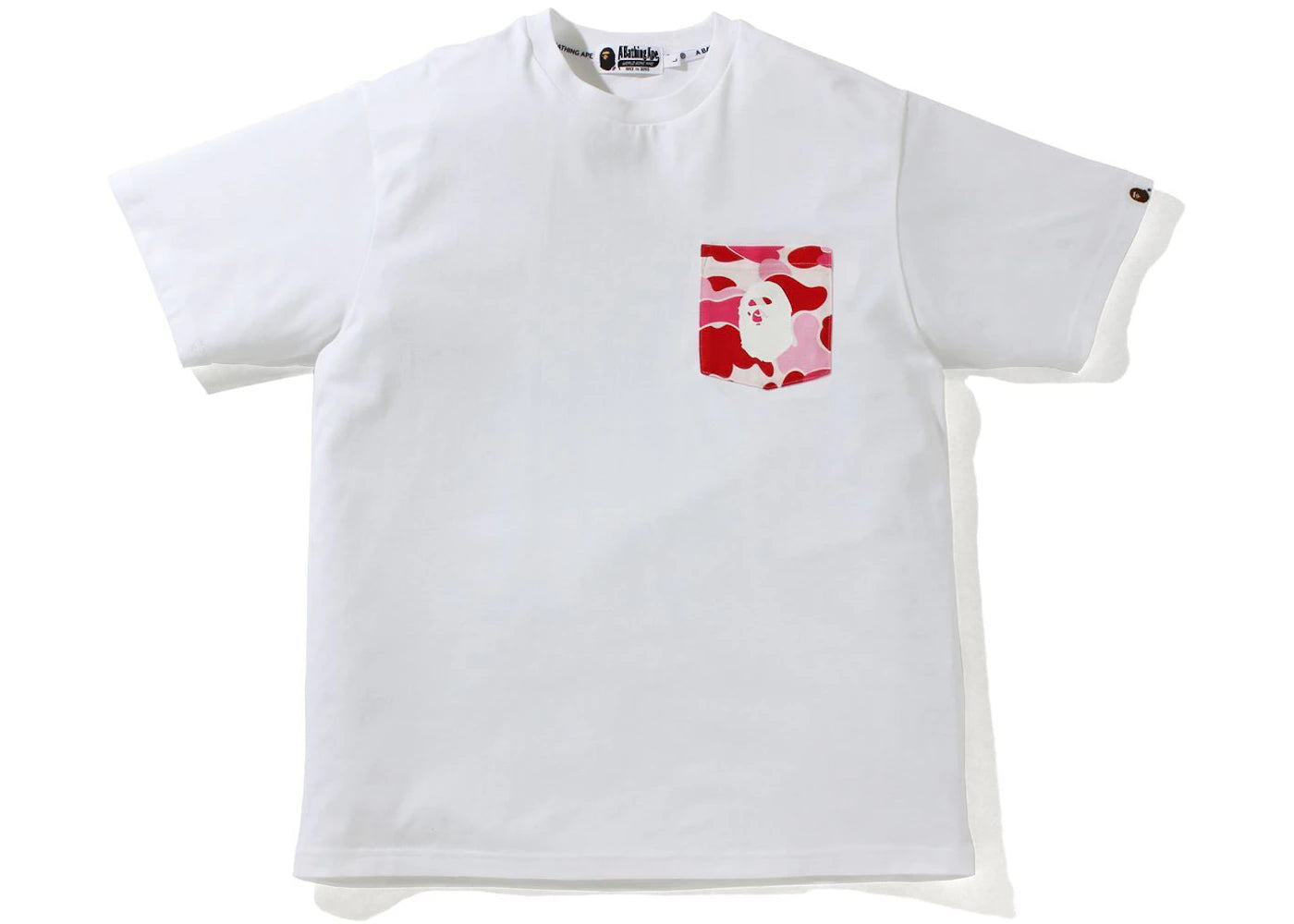 BAPE ABC Camo Pocket Tee White/Pink