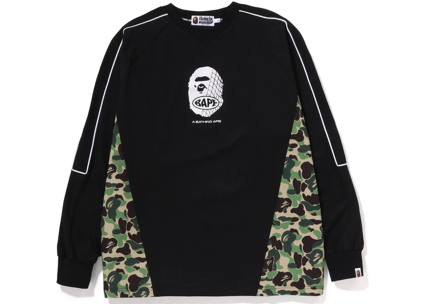 BAPE ABC Camo Pullover L/S Jersey Black Green