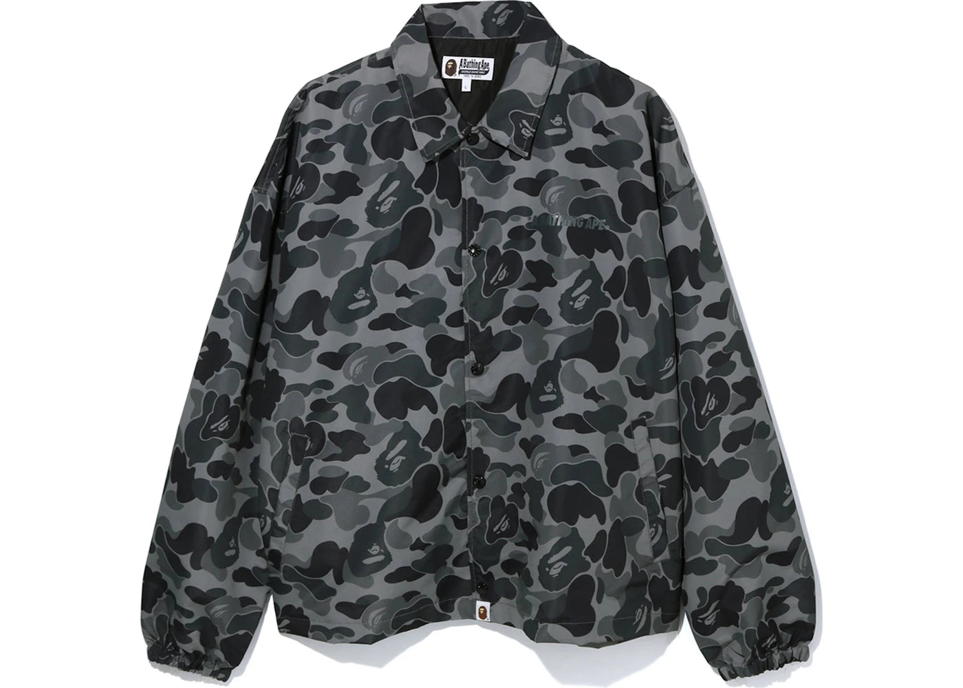 BAPE ABC Camo Relaxed Coach Jacket Black