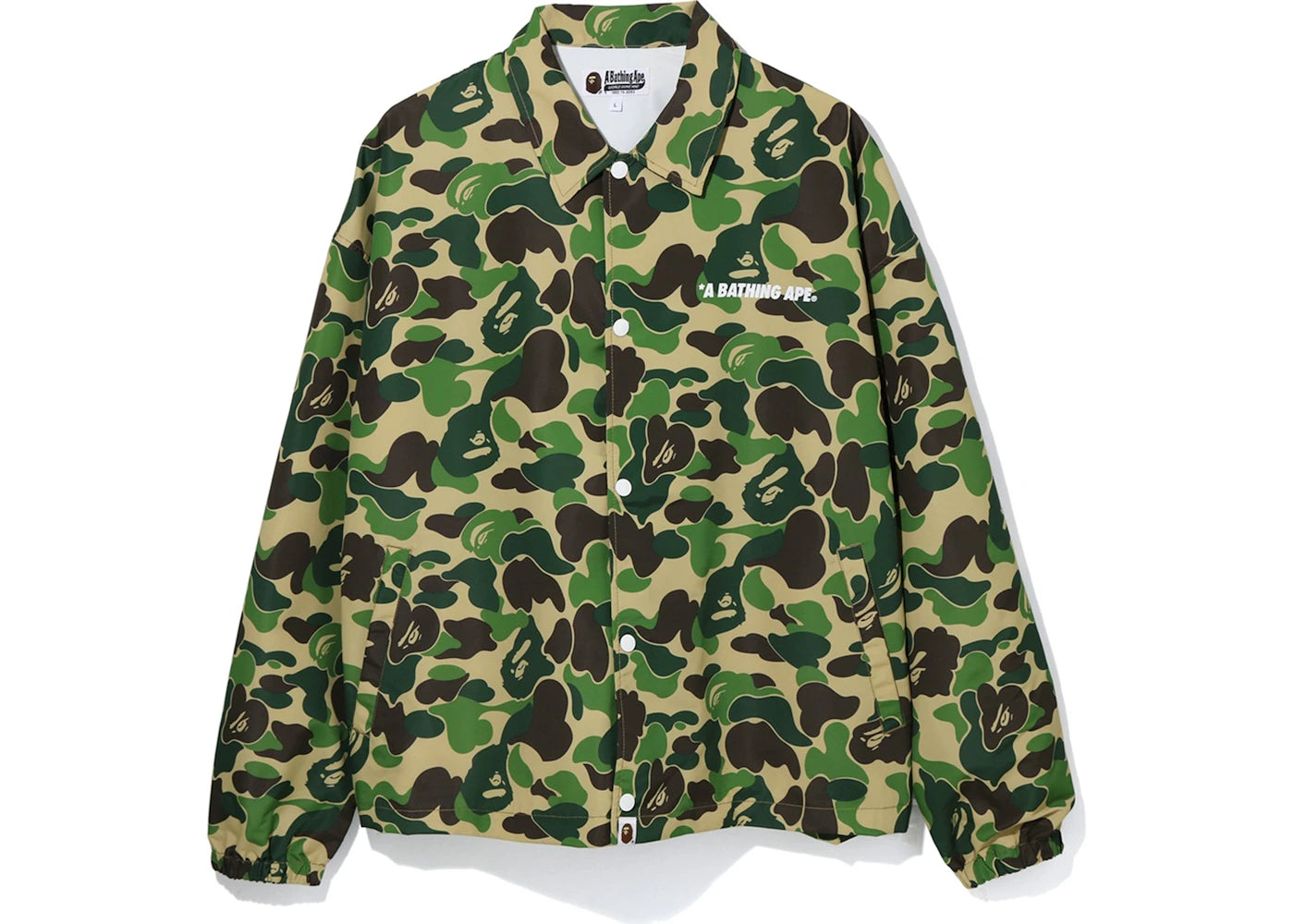 BAPE ABC Camo Relaxed Coach Jacket Green