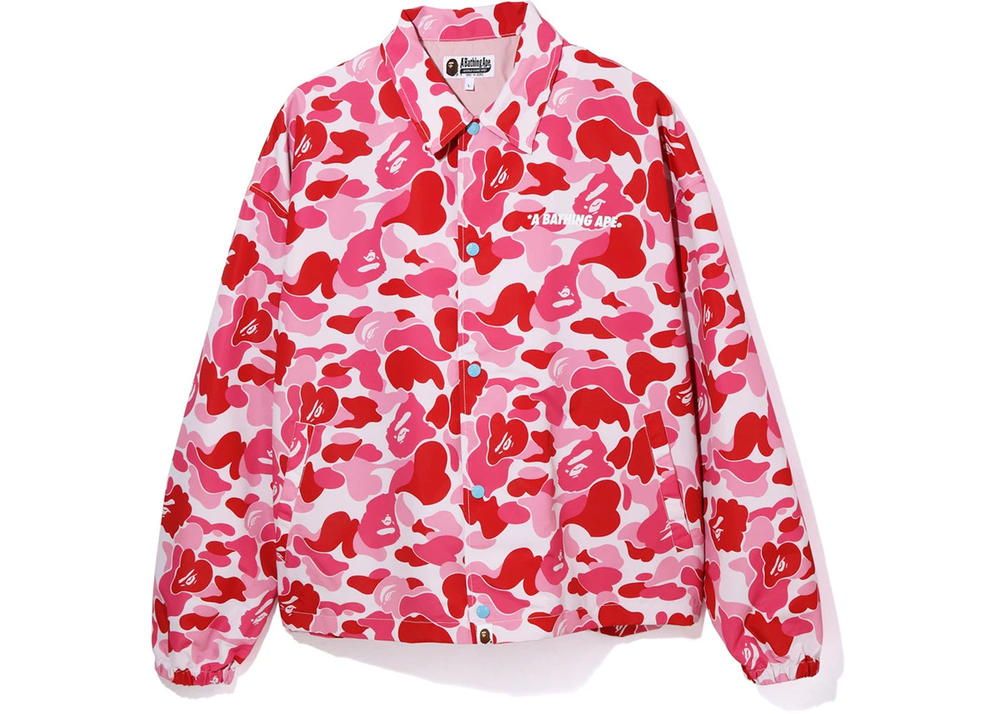 BAPE ABC Camo Relaxed Coach Jacket Pink – Side Kicks