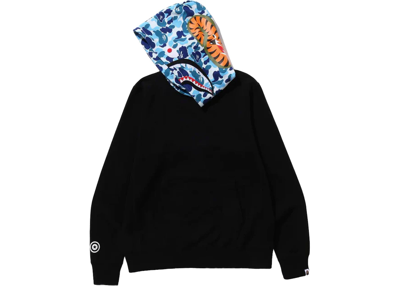 BAPE ABC Camo Shark Pullover Hoodie Black
