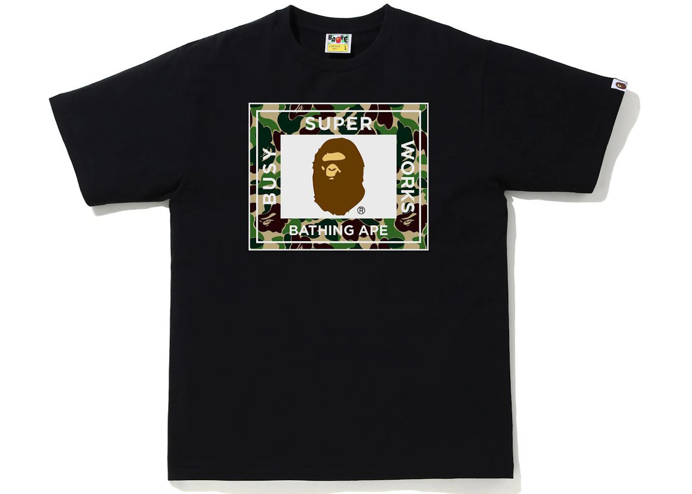 BAPE ABC Camo Super Busy Works Tee Black/Green