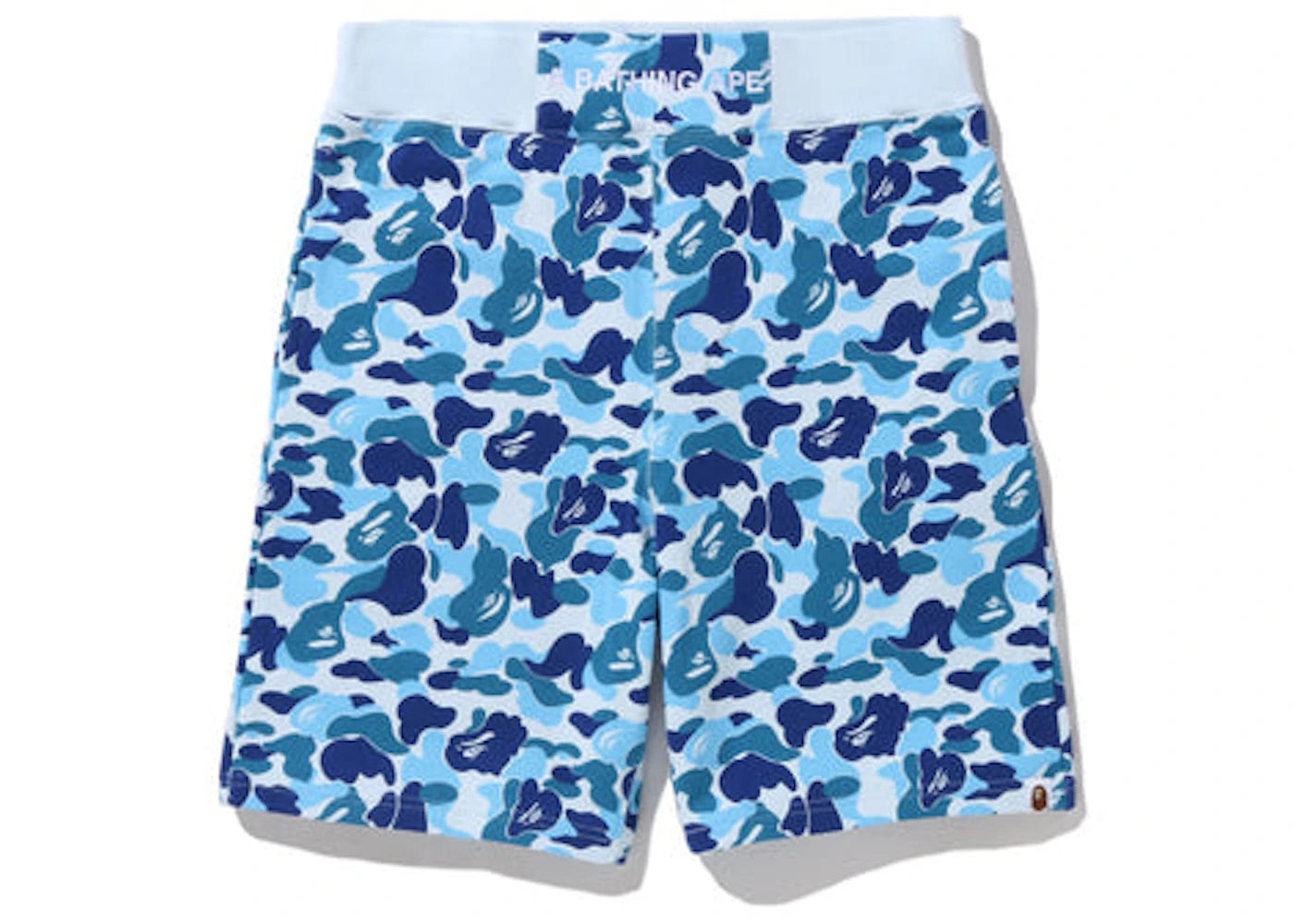 BAPE ABC Camo Sweat Shorts Blue