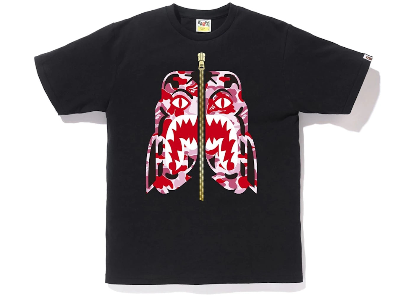 BAPE ABC Camo Tiger Tee Black/Pink