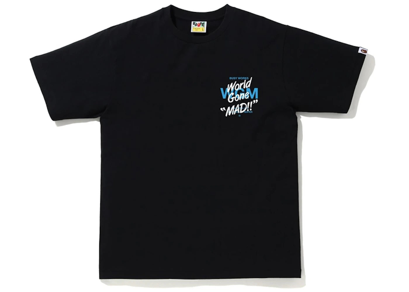 BAPE ABC Camo WGM Ape Head Tee Black/Blue