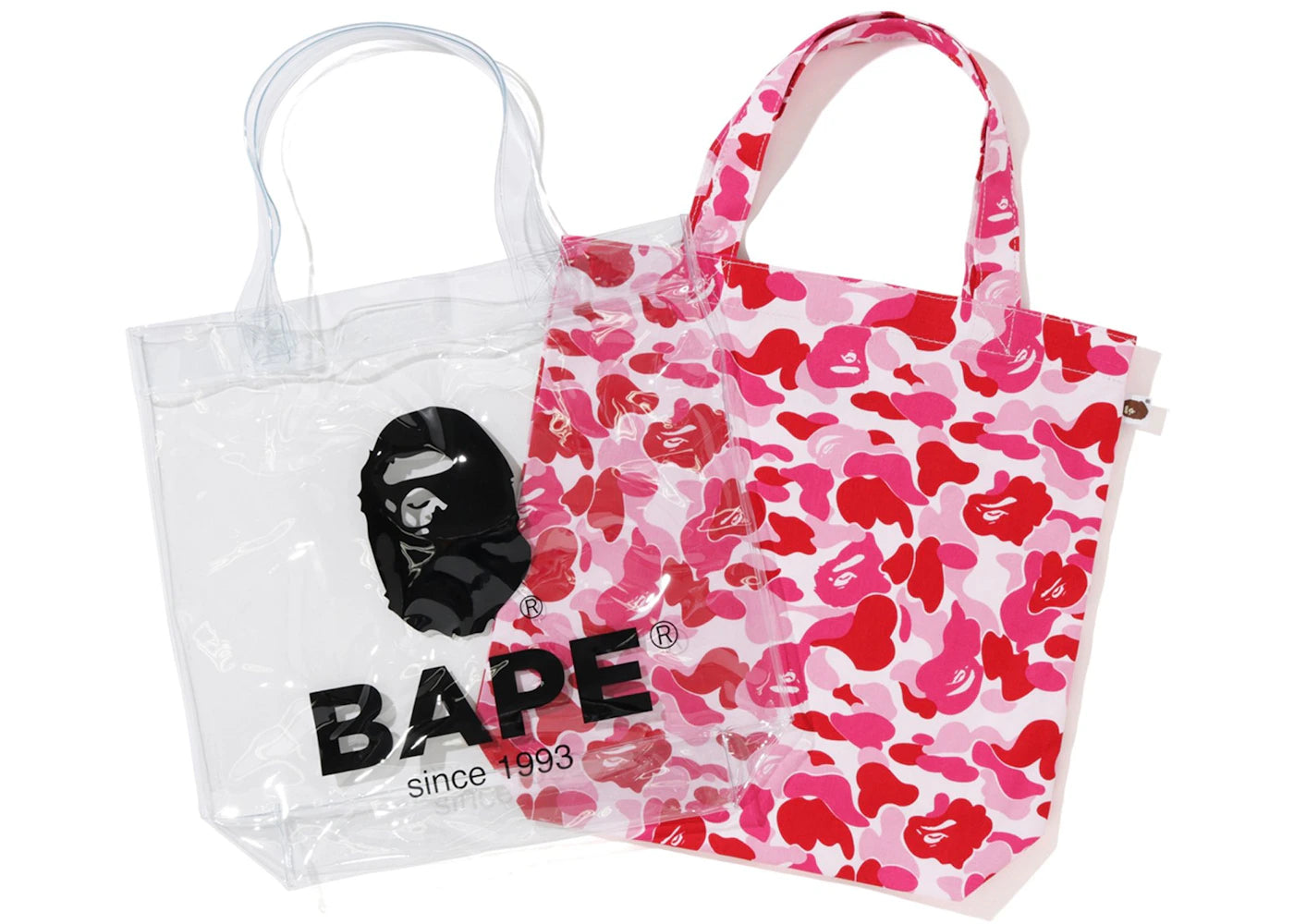 BAPE ABC Clear Tote Bag Pink