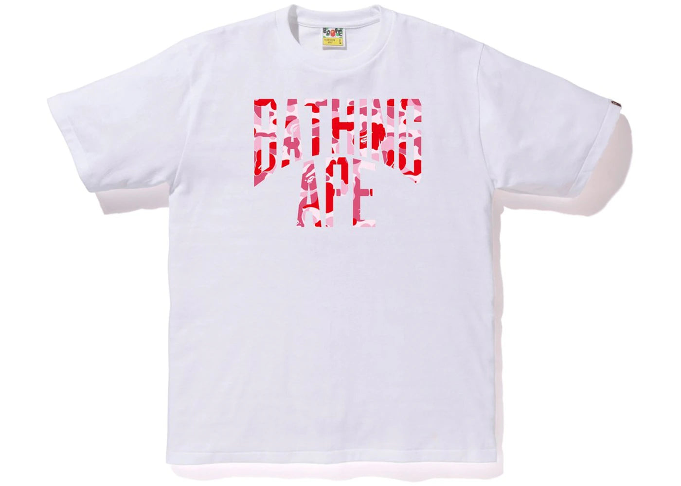 BAPE ABC NYC Logo Tee White/Pink