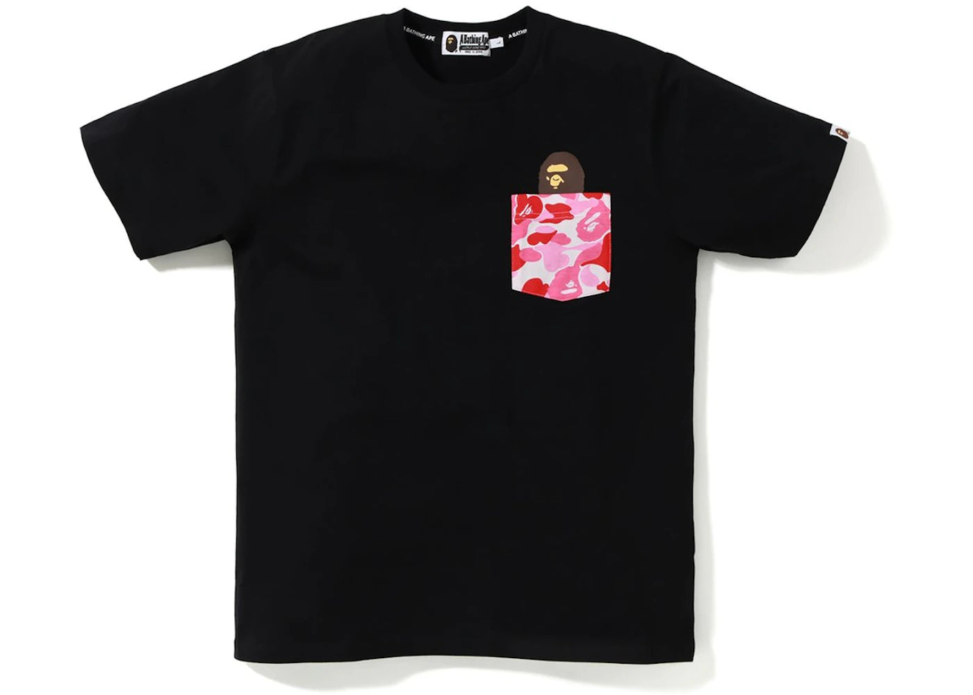 BAPE ABC Pocket Tee Black/Pink