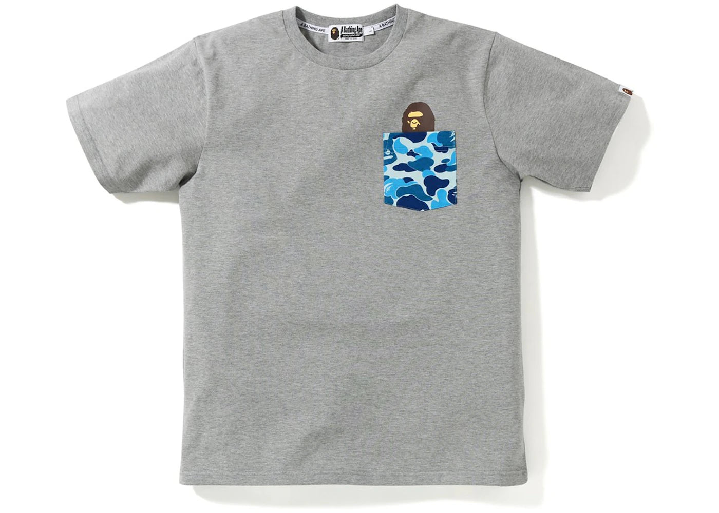 BAPE ABC Pocket Tee Grey/Blue