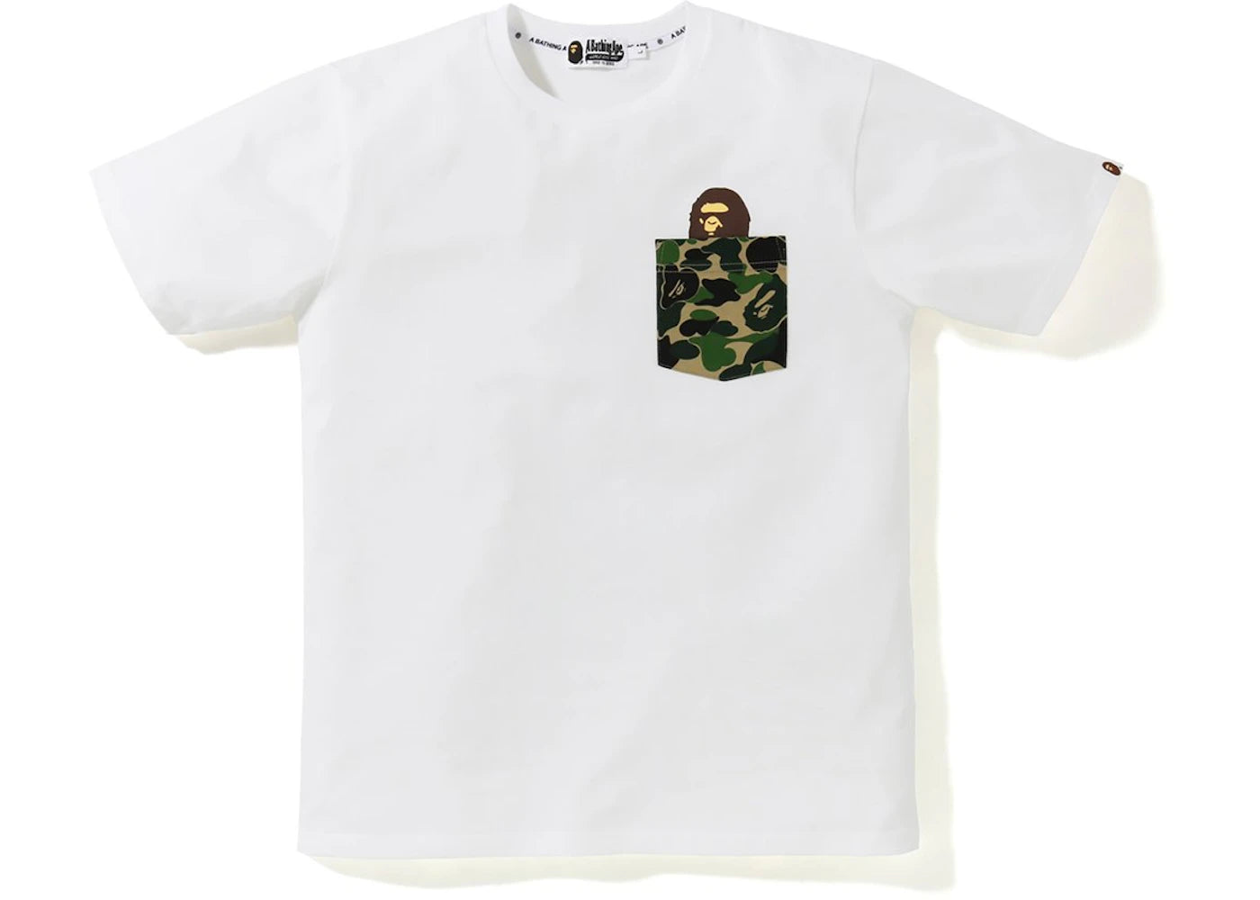 BAPE ABC Pocket Tee White/Green