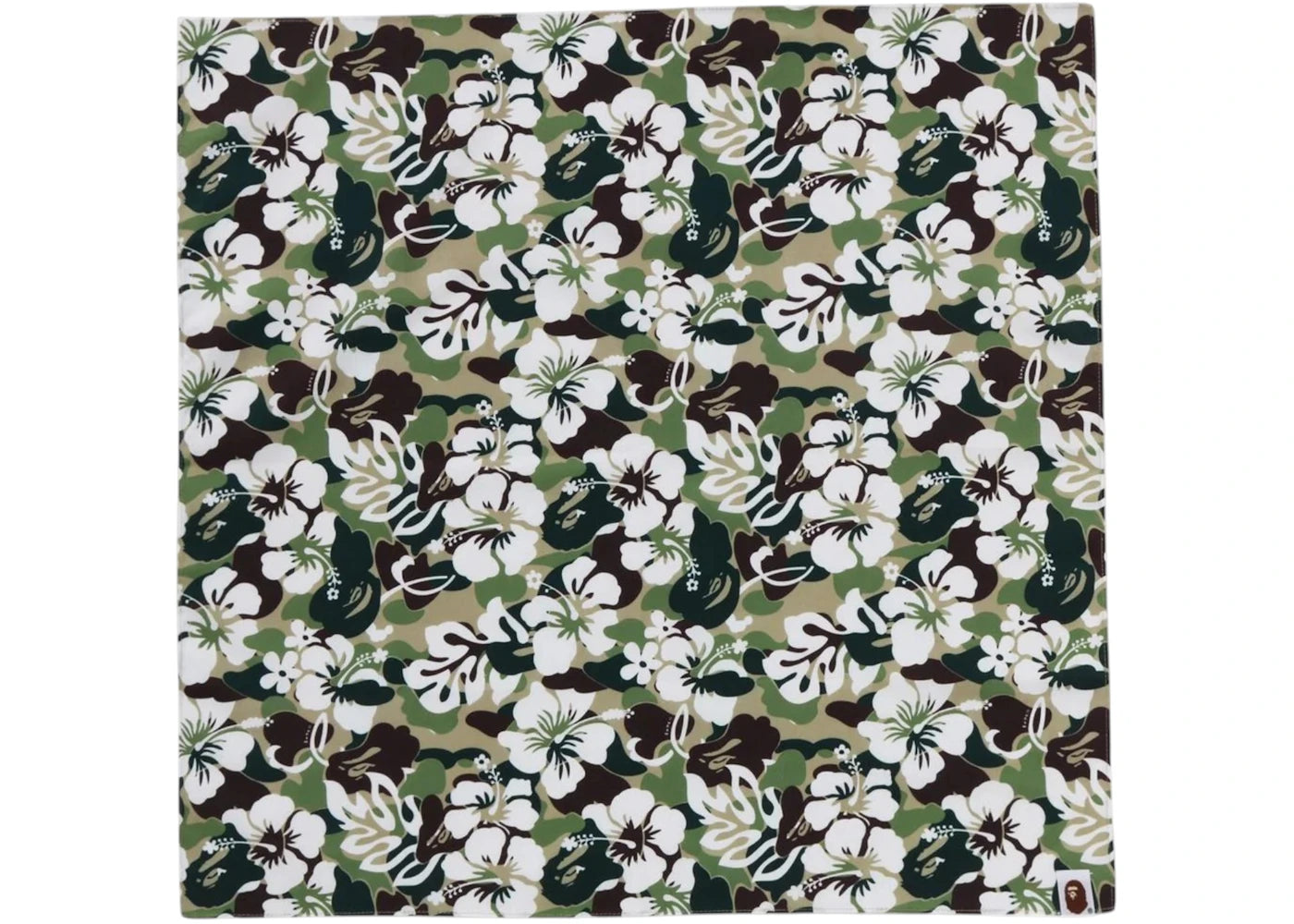 BAPE ABC Resort Camo Bandana Green