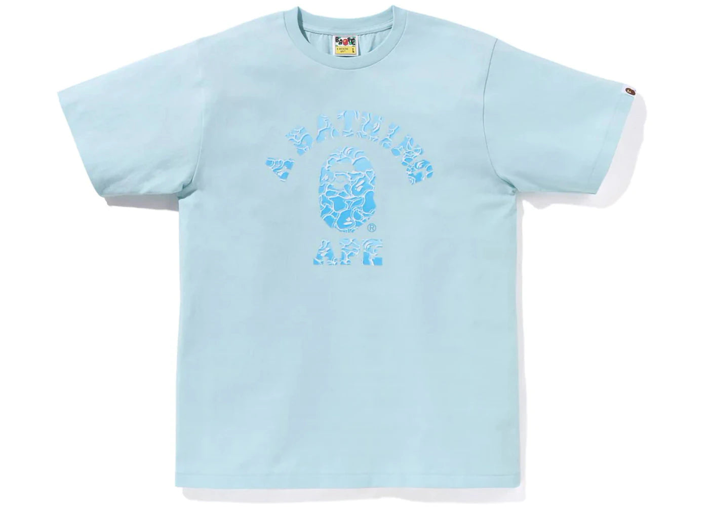 BAPE ABC Sea Surface Camo College Tee Sax