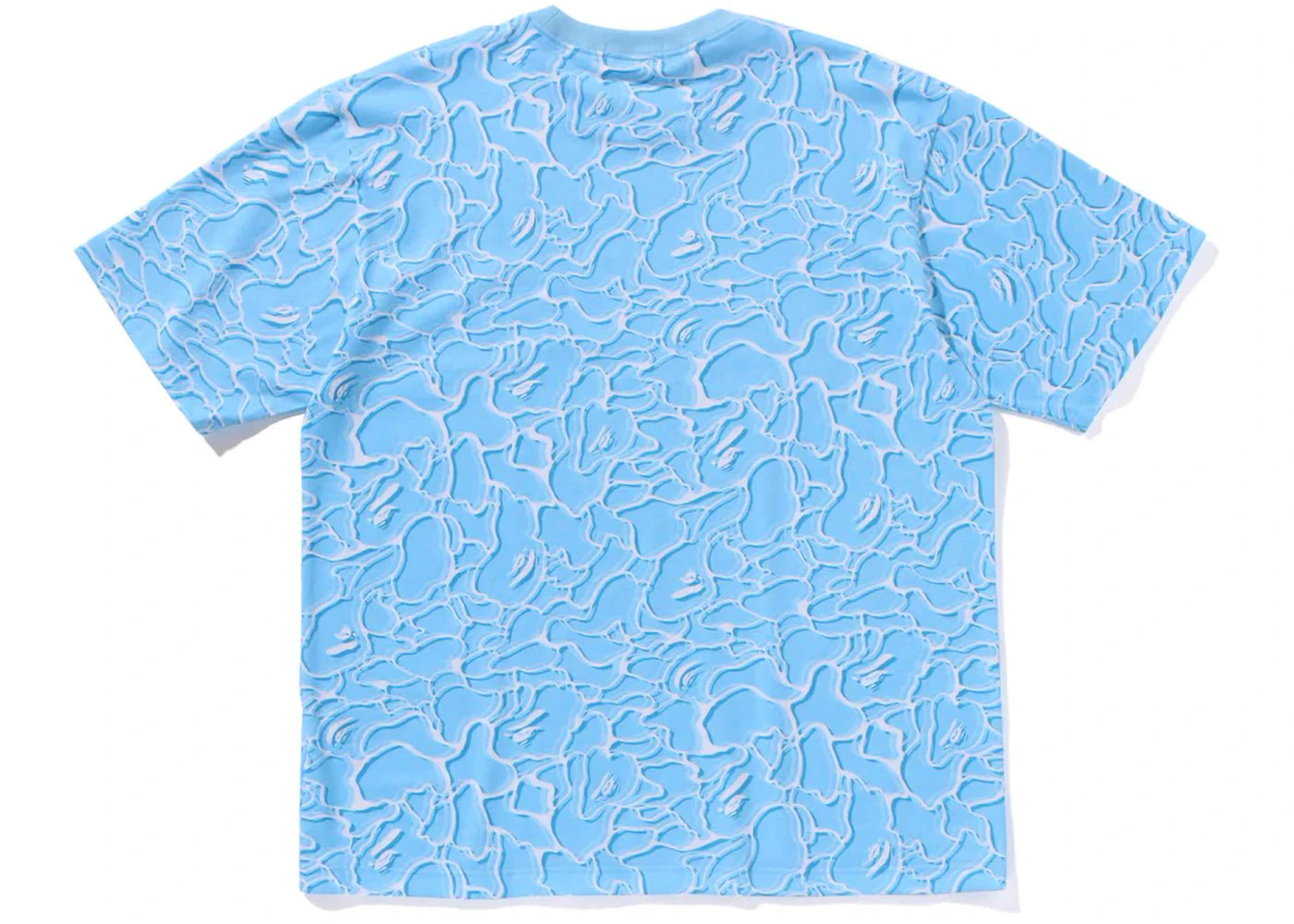BAPE ABC Sea Surface Camo Relaxed Fit Tee Blue