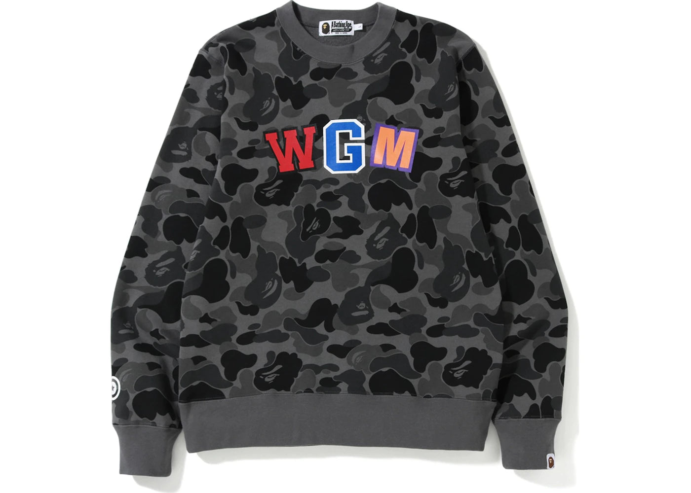 BAPE ABC Shark Crewneck Black