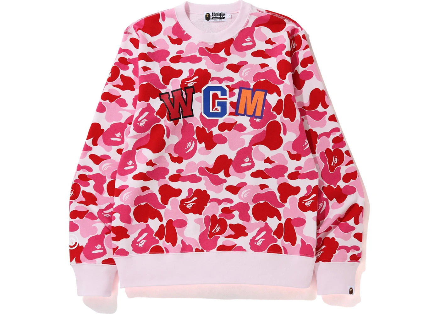 BAPE ABC Shark Crewneck Pink