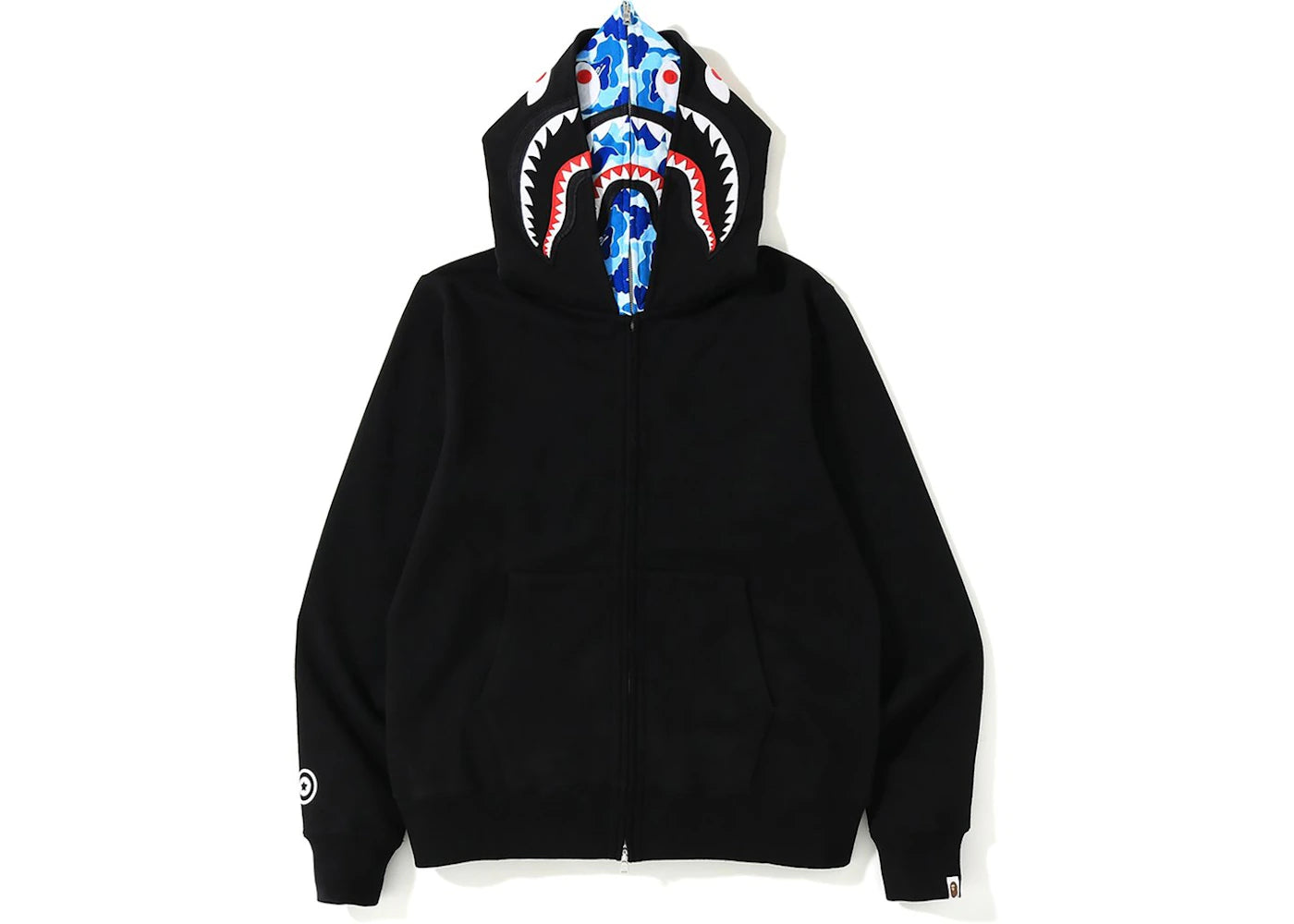 BAPE ABC Shark Full Zip Double Hoodie Black/Blue