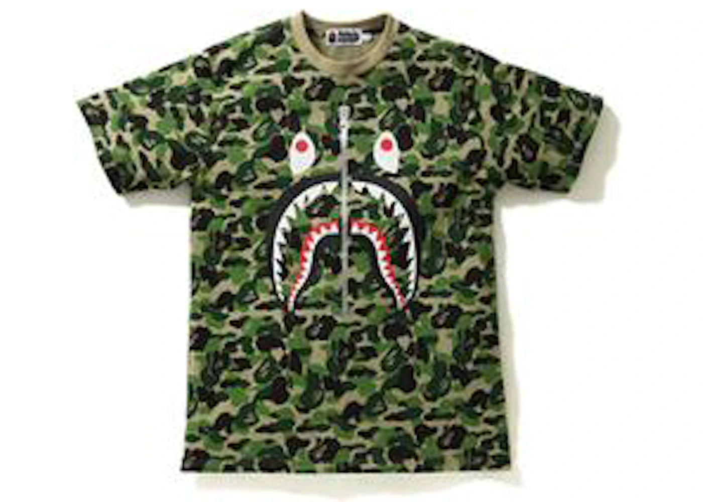 BAPE ABC Shark Tee Green