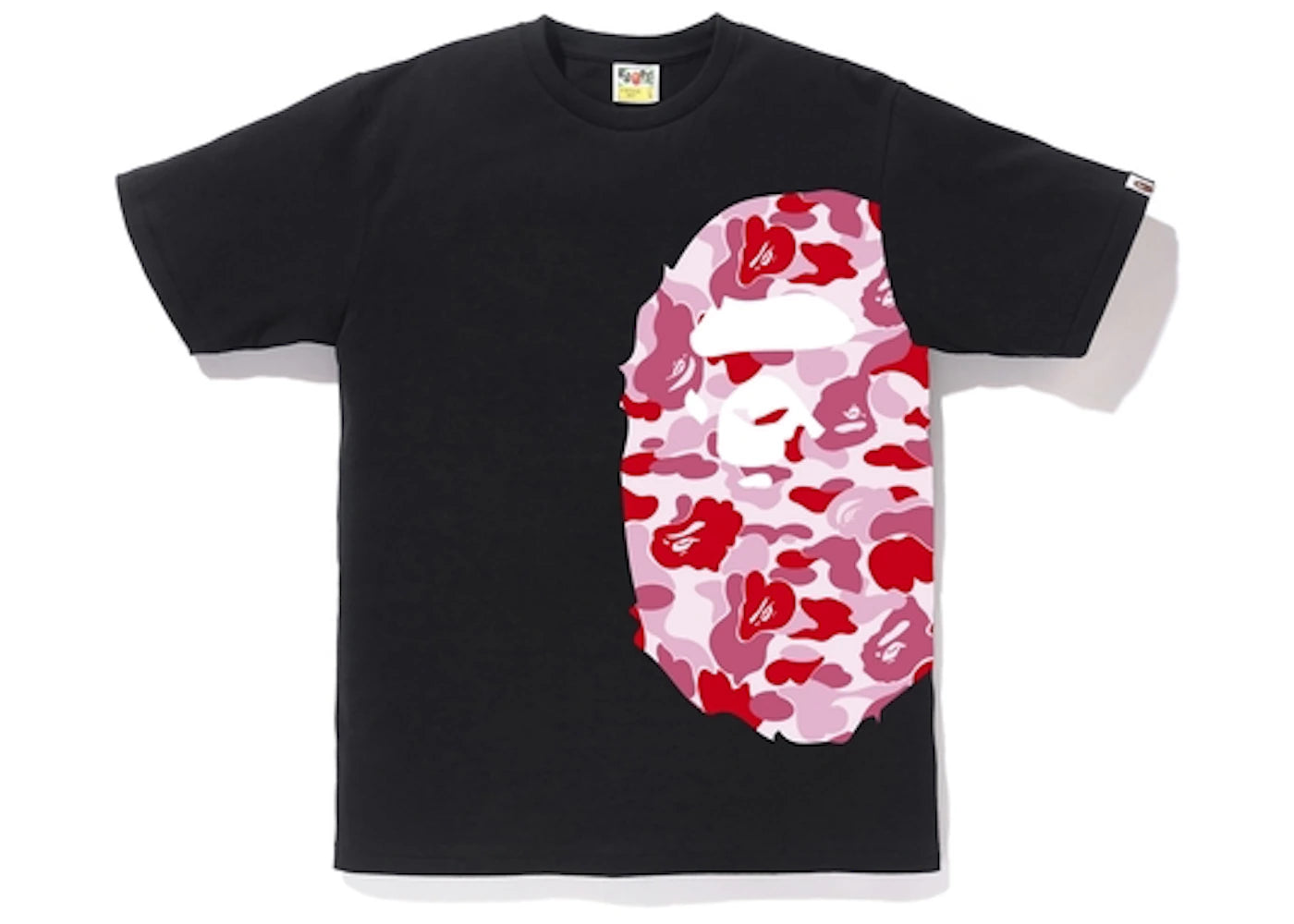BAPE ABC Side Big Ape Head Tee Black/Pink