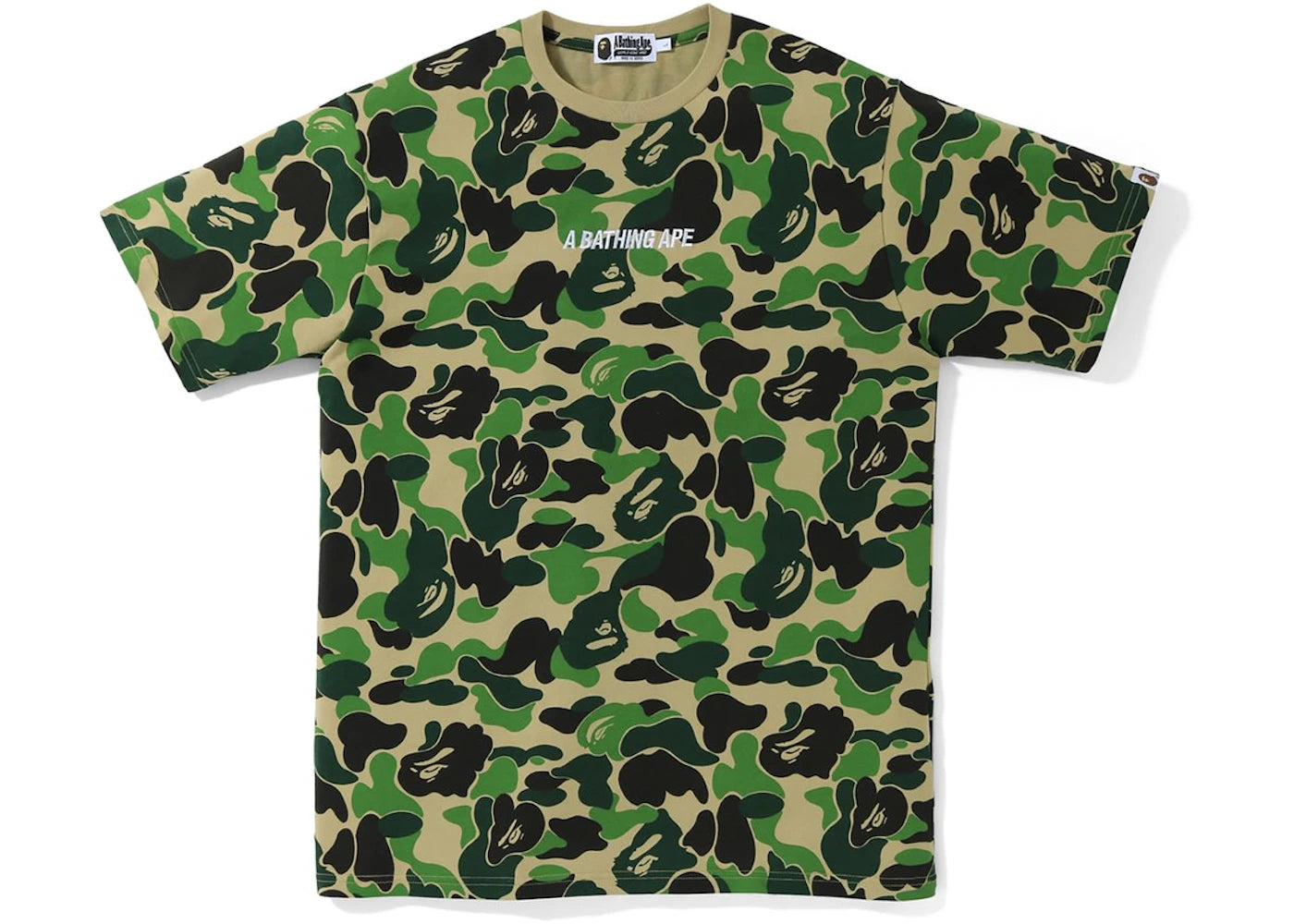 BAPE ABC Wide A Bathing Ape Tee Green