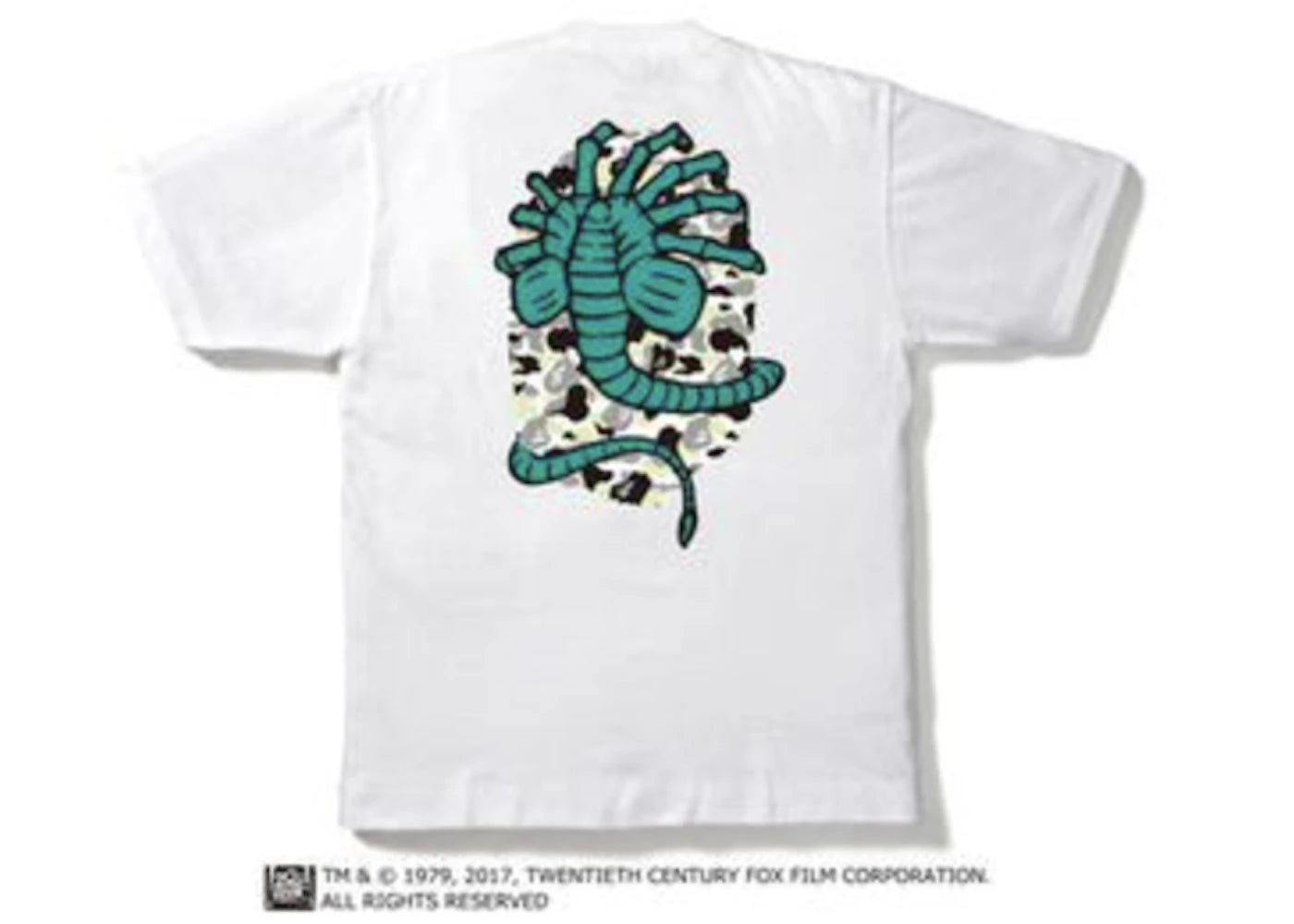 BAPE Alien Big Ape Head Face Hugger Tee White