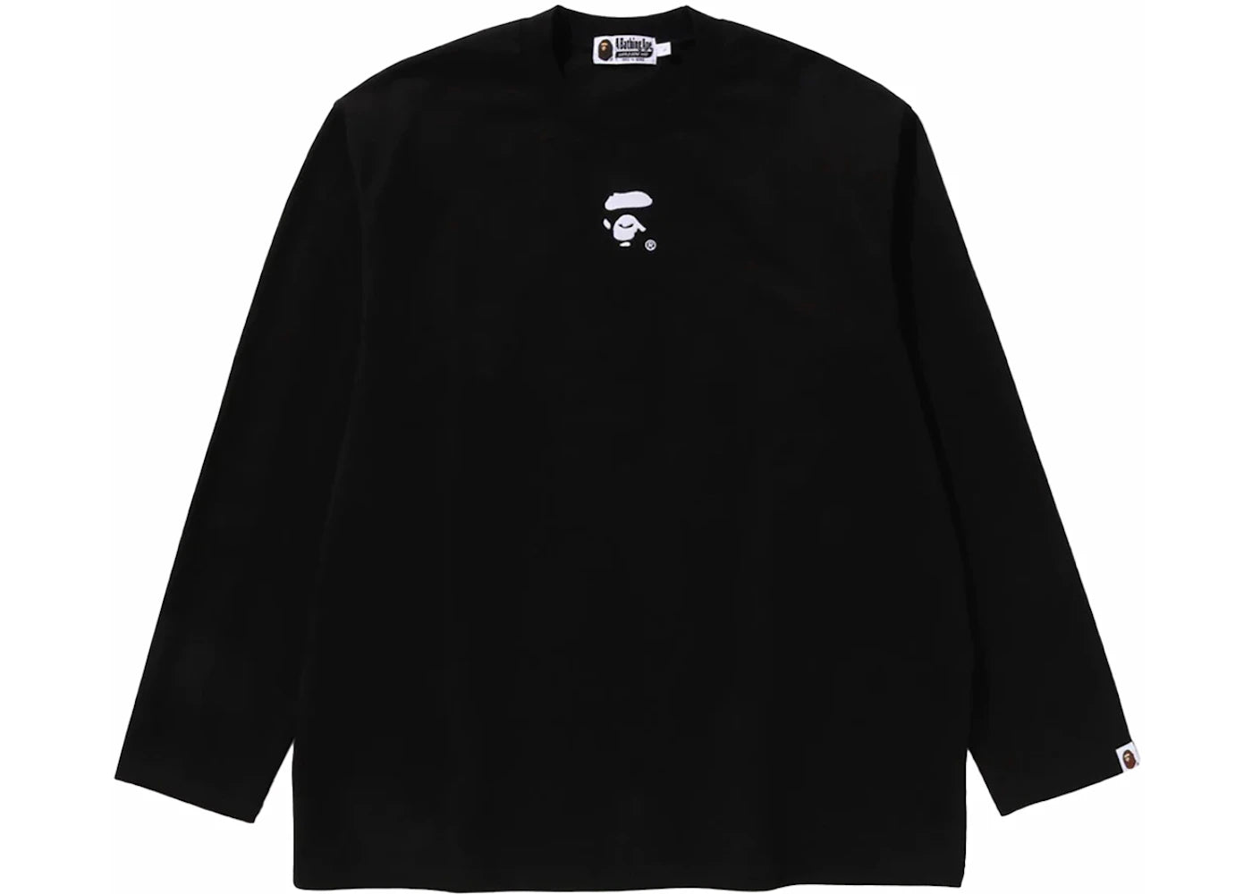 BAPE Ape Face L/S Tee Black