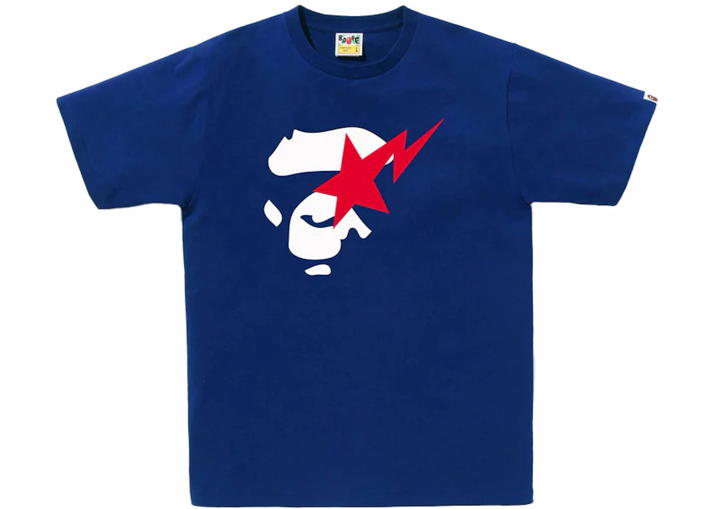 BAPE Ape Face Sta Tee Blue