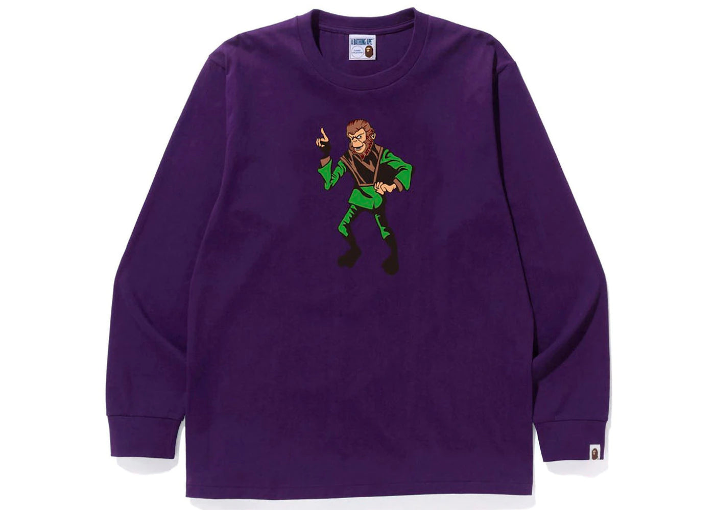 BAPE Ape Graphic L/S Tee Purple