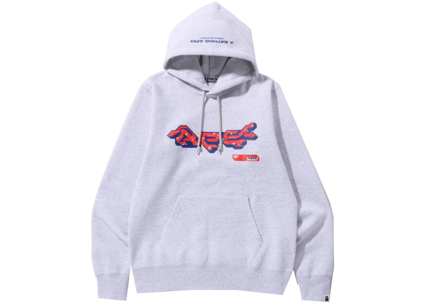 BAPE Ape Graphic Pullover Hoodie Gray