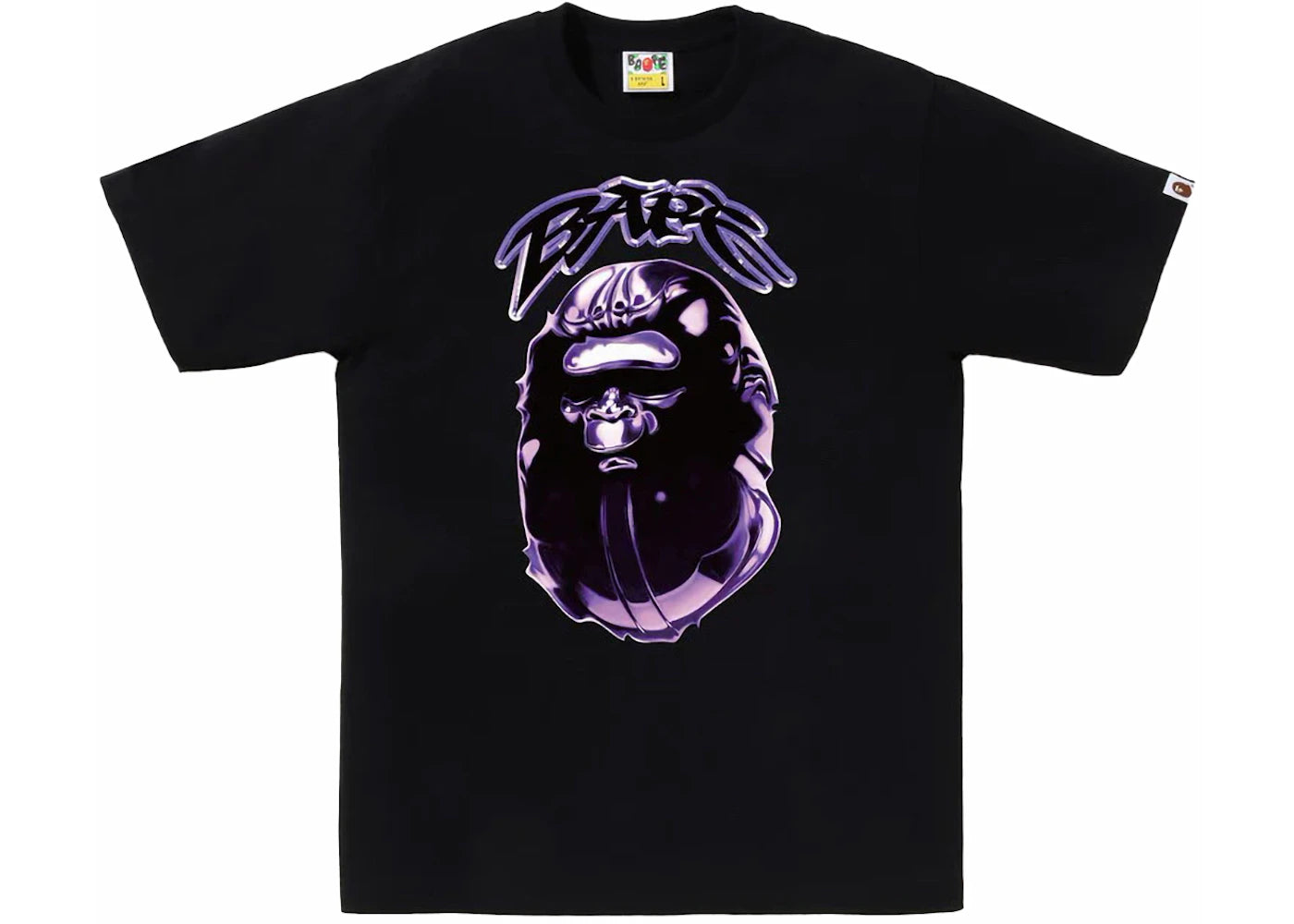 BAPE Ape Head Graffiti Tee Black